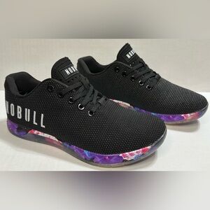NOBULL Athletic Shoes Black Daisy Trainer CrossFit Superfabric Women’s Size 7.5